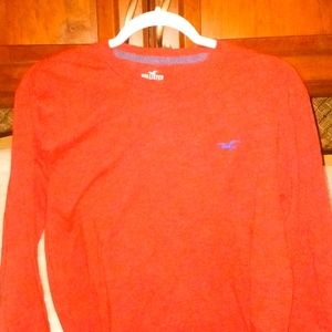 Hollister Red Long Sleeve Tee sz Large
